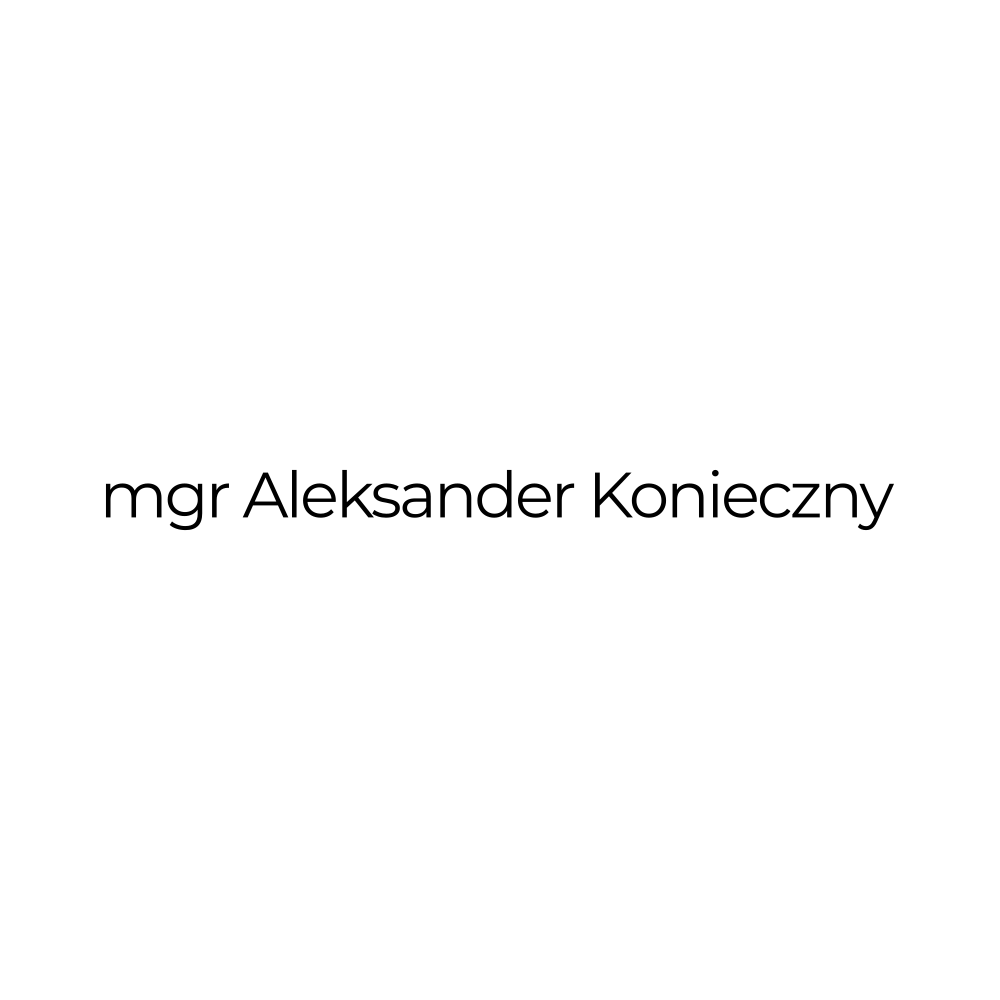 Logo "mgr Aleksander Konieczny"